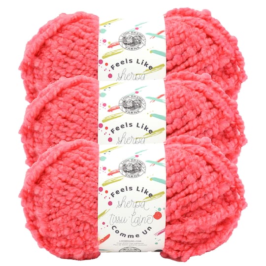 3 Pack Lion Brand® Feels Like Sherpa Yarn